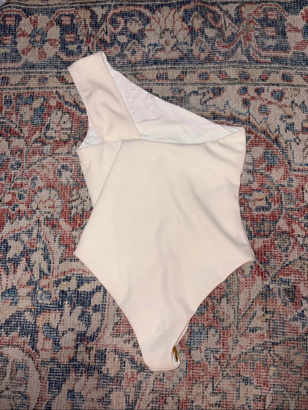 Haight Maio Maria Crepe One Piece Swimsuit in Off White SZ L NWT